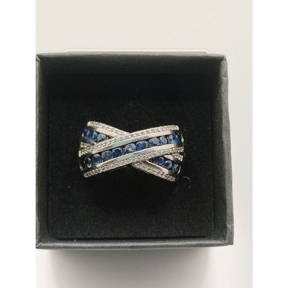 Djoy Sapphire ring sz 9 - Picture 1 of 3